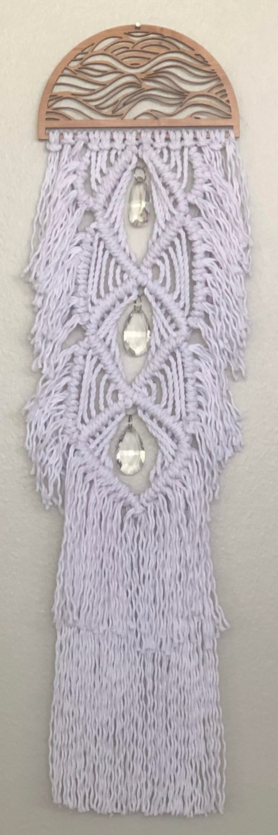 White Macramé Wall Hanging