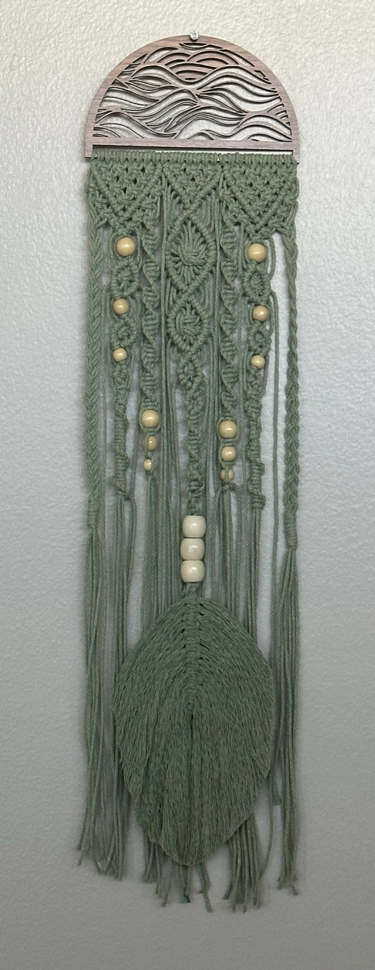 Sage Green Macramé Wall Hanging