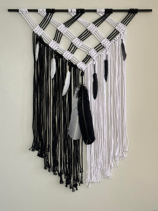 Black & White Macramé Hanging