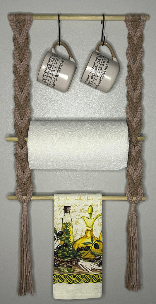 Macramé Kitchen Utensils Hanger