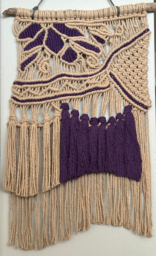 Macramé Floral Tapestry