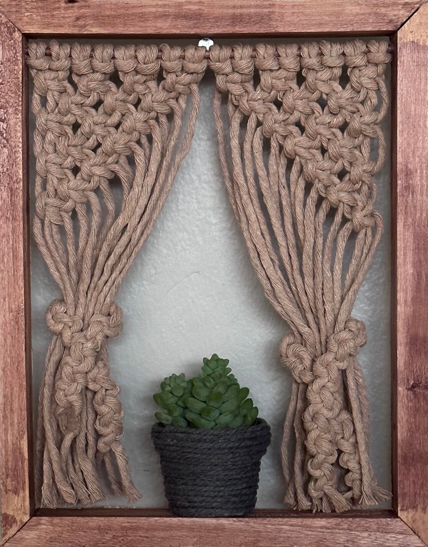 Flower Pot in a Window Frame